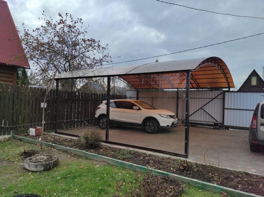 Прозрачные шторы ПВХ для навеса под автомобиль в Вязьме